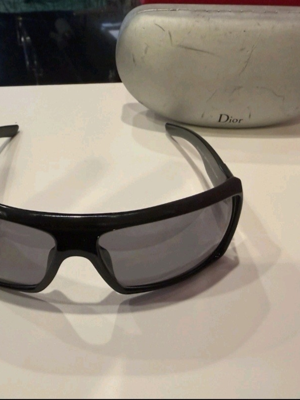 Dior Black Sunglasses with Gray Smoke Lenses - Picture 3 of 10